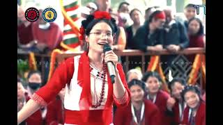 Download lagu A Nyishi girl from Tuting offering a Tibetan Song, 'Sungdang Lemo So', to H.H the Dalai Lama. mp3