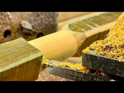 Pt 2 Lignum Vitae Flute! Boring and Turning