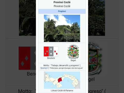 Gambar, Bendera, Segel, dan Motto Provinsi Panama Ke-3=Cocle #panama