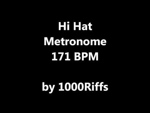 Hi Hat Metronome 171 BPM - Beats Per Minute