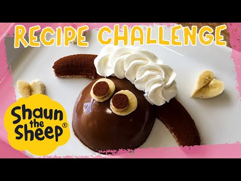 How to Make Chocolate Banana Shaun Pudding | Food Craft Challenge | Shaun the Sheep
