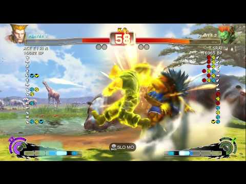ACE・EIRIN [Guile] vs T SRAI [Blanka] SSF4 Japanese Online Ranked Matches - TRUE-HD