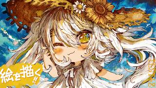 【活動再開目指して】絵を描くよ！！夏休み気分で楽しくお絵描き！ベンチマークテスト配信 第48回【#鴨見カモミ／CAMOMI Camomi】