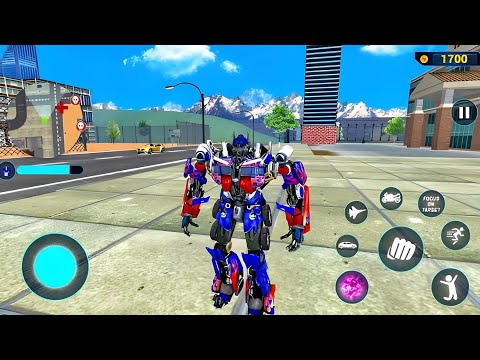 Optimus Prime Multiple Transformation Jet Robot Car Game 2020 #34 - Android Gameplay