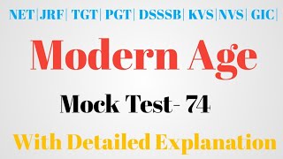 Download Lagu MCQs On Modern Age |Set -74|NTA NET, JRF, TGT, PGT, DSSSB, KVS, NVS, GIC| Thumbnail