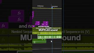Create Stunning Muffled Audio Effects in Seconds! 🎧✨ #premierepro #videoeditingsoftware