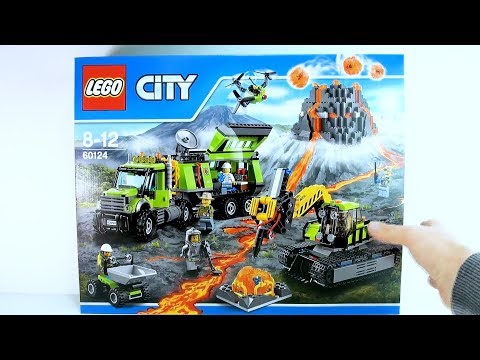 Lego City Volcano Exploration Base 60124 - Lego detachable truck cab  - Lego Speed Build Part 1