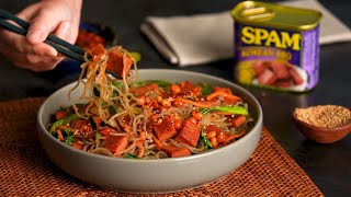 Spam VEGETABLE SWEET POTATO NOODLE STIR FRY