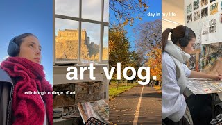 Day in my life at edinburgh uni | art vlog🍂💌🎨