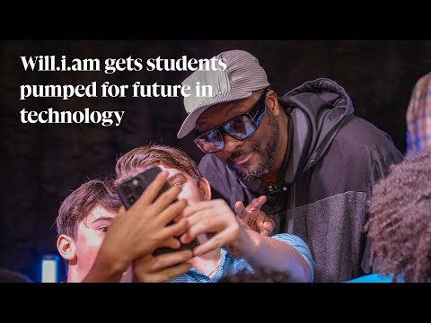 Will i am gets students pumped for future in technology