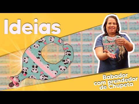 Babador com Prendedor de Chupeta Passo a passo