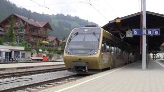 preview picture of video 'MOB EMU ABe4/12 GoldenPass Service @ Zweisimmen'