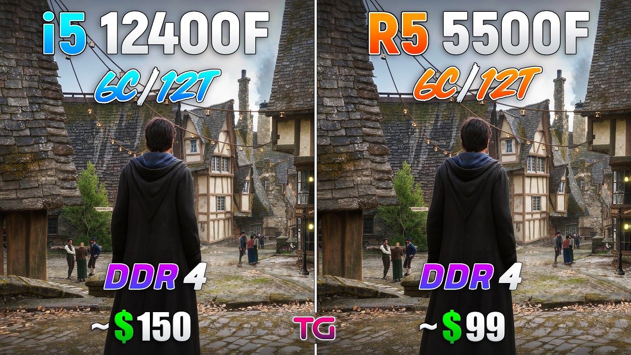 Ryzen 5 5500F vs Core i5 12400F - Test in 10 Games
