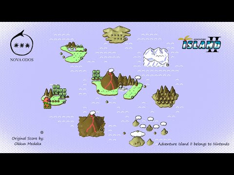 Adventure Island 2 Overworld.