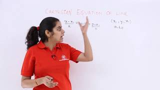 Class 12th – Cartesian Equation Overview | Three Dimensional Geometry | Tutorials Point