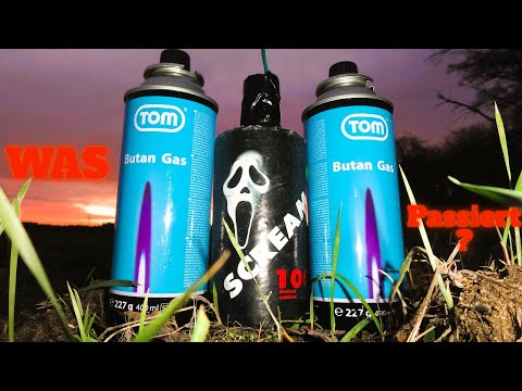 Was passiert wenn ich Gasflaschen mit Polenböller sprenge?!