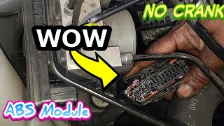 No Crank No Start ABS codes U0129 U11BC U1110 U1120 Chrysler Jeep Ram Dodge Car Computer module Fail