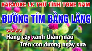 Download lagu Karaoke Liên Khúc Bolero Tone Nam Nhạc Sống | Đường Tím Bằng Lăng | Sầu Tím Thiệp Hồng | Hoàng Luân mp3