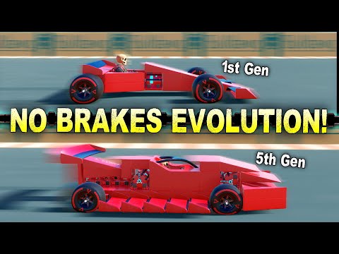 We Used Evolution to Create the Best NO BRAKES Racecar!