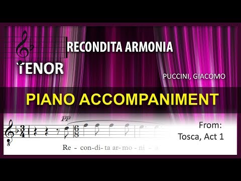 Recondita Armonia KARAOKE