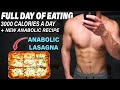 Athlete Anabolic Day Of Eating + Training | My Morning Routine | Making Anabolic Lasagna