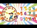 Learn Numbers Clock 1 To 12 Nursery Rhymes For Kids