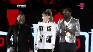 Black Eyed Peas and CL 2NE1  WHERE IS THE LOVE トゥエニウォン  MNET asian music awards 2011