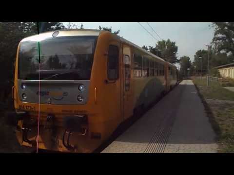 Odjezd vlaku Os 6706 (ČD 814.173) - Litvínov město, 23. 8. 2013