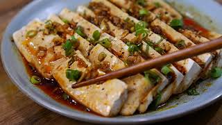 Easy way to steamed tofu :: steamed tofu is better than fried