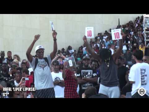 Lipek SHUTS DOWN House of Hoops Quai 54 Dunk Contest 2014! Gets 'Melo, Pippen & Tyga on Their Feet!