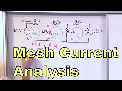10 - Intro to Mesh Current Circuit Analysis (EE Circuits)