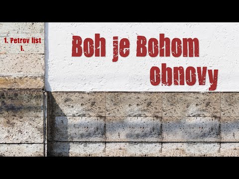 Cyril Madaras: 1. Petrov list I. - Boh je Bohom obnovy, 31.12.2023, AC Zvolen