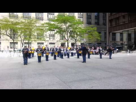 Patton Academy Drumline performance downtown