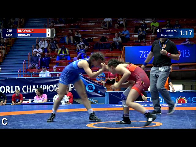 204 | 411 | Cadets WW 57kg | Repechage | BLAYVAS Anastasia (GER) | RINGACI Irina (MDA)