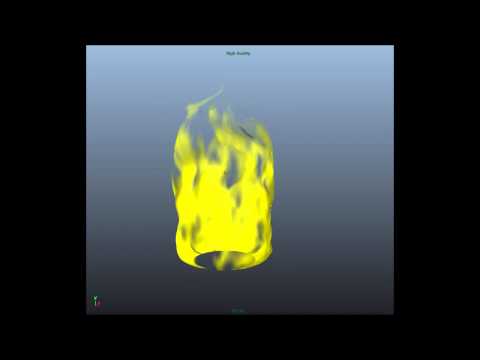 realtime fire setup in maya