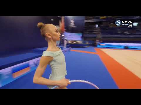 Viktoriia Onopriienko Hoop Qualification 24.300 - European Championships Varna 2021