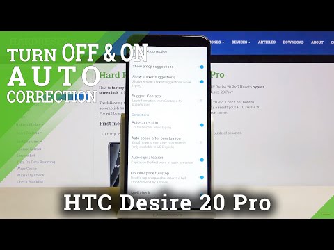 How to Activate Auto Correction Feature in HTC Desire 20 Pro – Enable Predictive Text