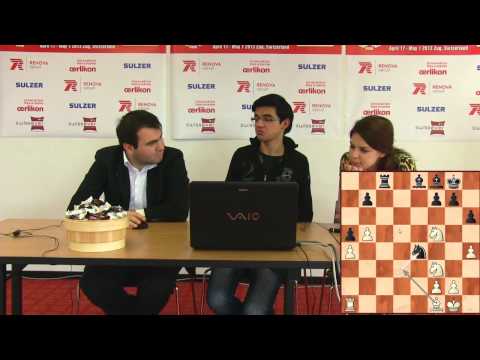 Press Conference Round 6: Mamedyarov Shakhriyar (AZE) - Anish Giri (NED)