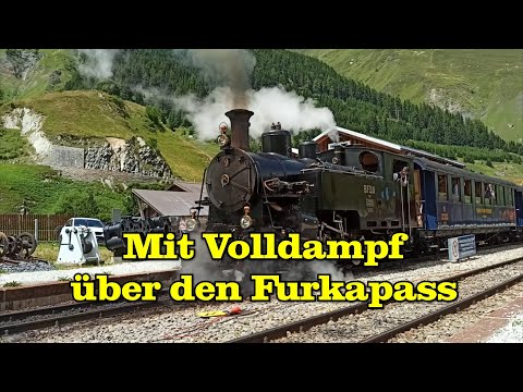 Mit Volldampf über den Furkapass