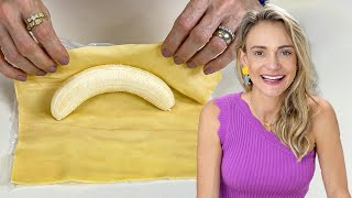 FIZ COM MASSA DE PASTEL E BANANA! TODOS ME PEDEM A RECEITA!
