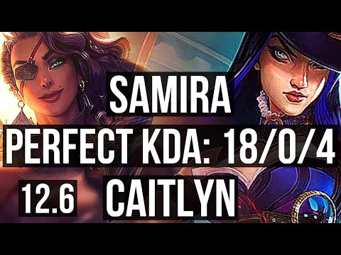 SAMIRA & Alistar vs CAITLYN & Lux (ADC) | 18/0/4, Legendary, Rank 8 Samira | EUW Challenger | 12.6