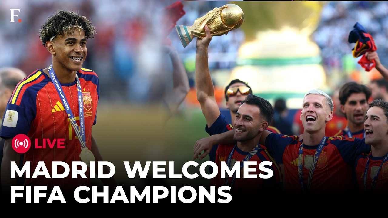 Spain's World Cup Champions Arrive in Madrid After FIFA Win | FIFA WORLD CUP 2026 LIVE