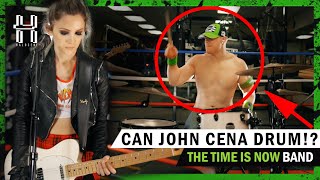 Download lagu Can JOHN CENA play the DRUMS The Time is Now feat ... mp3