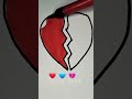 #satisfying_art #creative_art #trending #shorts #quickdraw #colorful #broken-heart