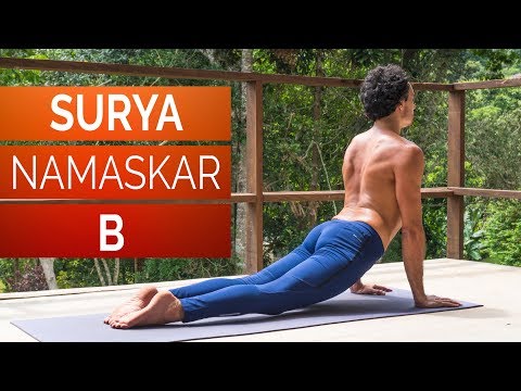 🌻 Saudação ao Sol B - Surya Namaskar B | Aula completa