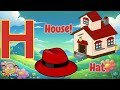A For Apple B For Ball Rhymes Abc Song Nursery Phonics Song With TWO Words ABC Alphabet Songs Sound