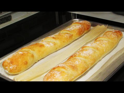 No knead homemade baguette/ Easy recipe