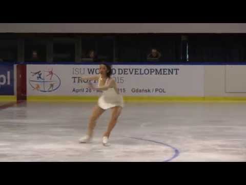 Micol CRISTINI ITA   Junior Ladies SP   ISU WDT 2015 ptv24 tv