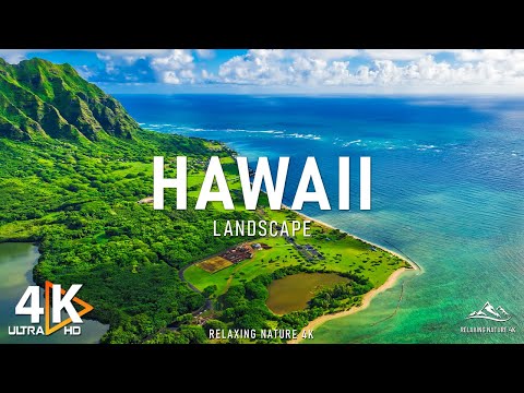 HAWAII 4K - Paradise Found: Exploring Hawaii's Breathtaking Landscapes With Relaxing Music