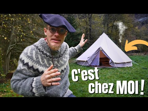 Je QUITTE tout pour VIVRE dans une TENTE en FORÊT ! | L'ERMITE #1